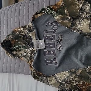 NWT men's xl ole miss camo sleeve sweatshirt